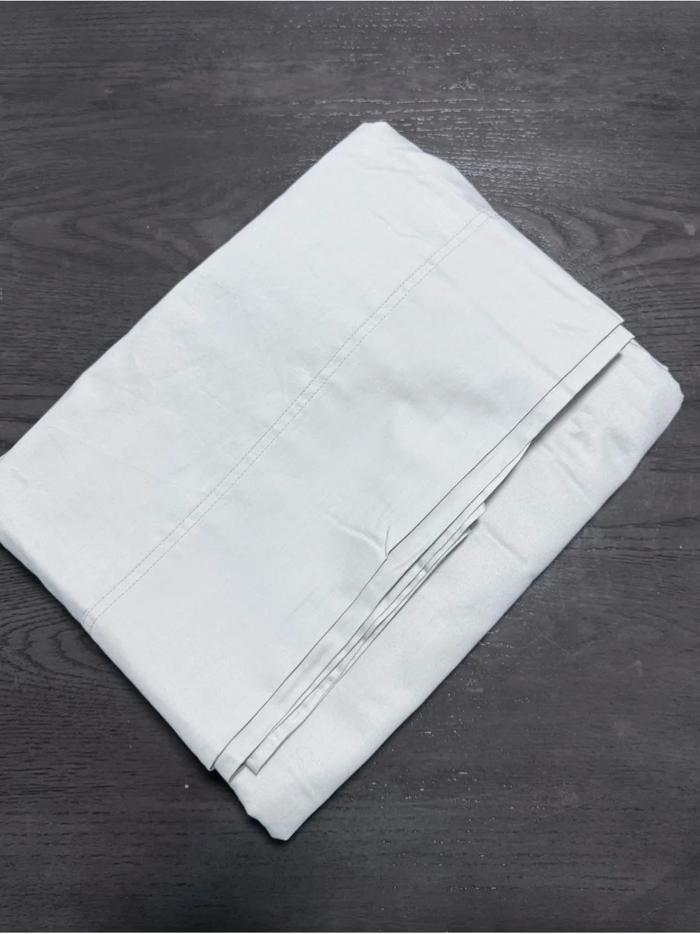 Double Stitch by Bedsure King Flat Sheet 100% Organic Cotton Light Gray